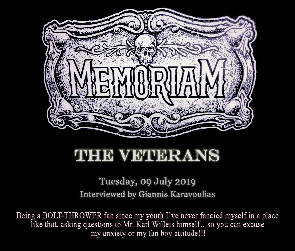 You are currently viewing Memoriam – The Veterans