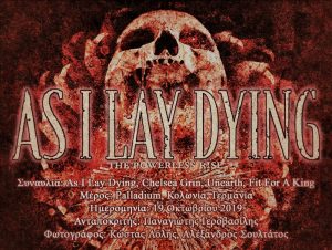 Read more about the article As I Lay Dying, Chelsea Grin, Unearth, Fit For A King (Κολωνία, Γερμανία – 19/10/2019)