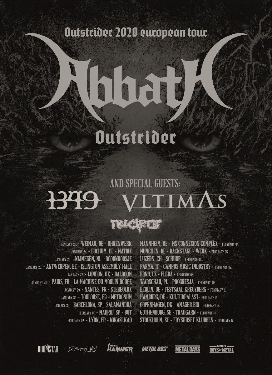 You are currently viewing ABBATH kick off European tour with VLTIMAS & 1349!