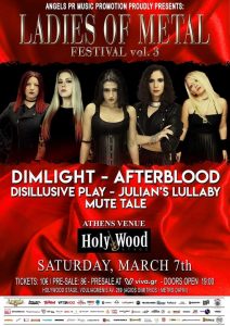Read more about the article LADIES OF METAL FESTIVAL vol.3 –  Σάββατο 7 Μαρτίου 2020 @ Ηοlywood live stage, Αθήνα!