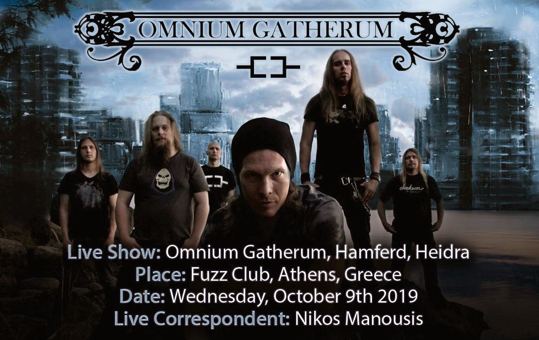 Read more about the article Omnium Gatherum, Hamferd, Heidra (Athens, Greece – 09/10/19)