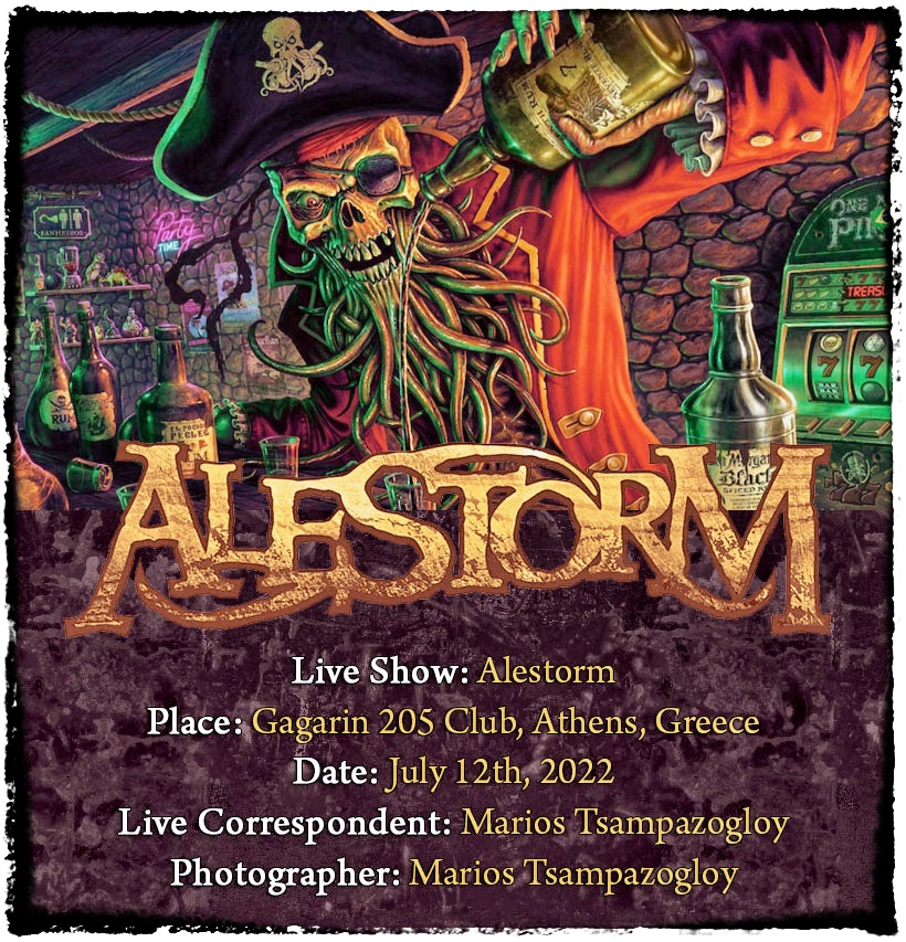 Read more about the article ALESTORM (Gagarin 205 Club, Athens, Greece – 12/7/2022)