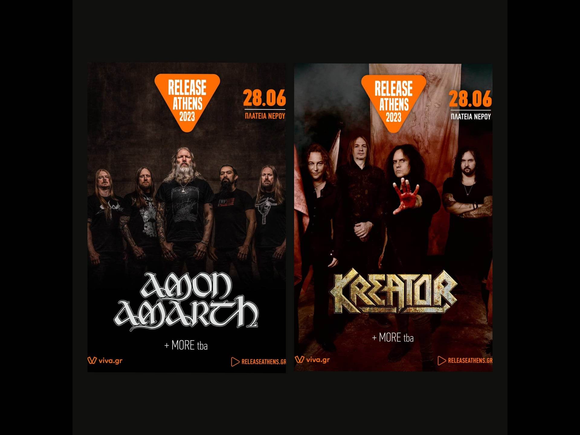 You are currently viewing Οι AMON AMARTH και KREATOR τον Ιούνιο στο Release Athens 2023!